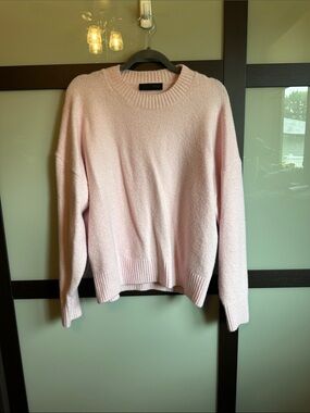 Zara Crewneck Sweater in Soft Pink size L